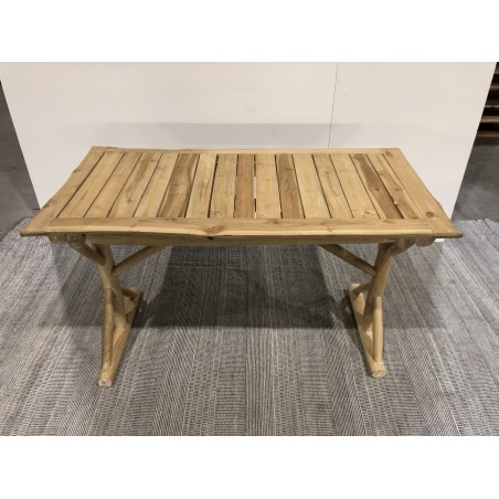 Bureau WILL en branches de teck naturel 120x60cm | Seconde main