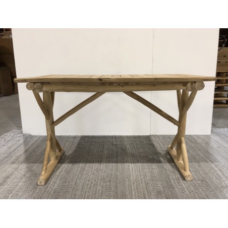 Bureau WILL en branches de teck naturel 120x60cm | Seconde main