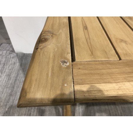 Bureau WILL en branches de teck naturel 120x60cm | Seconde main