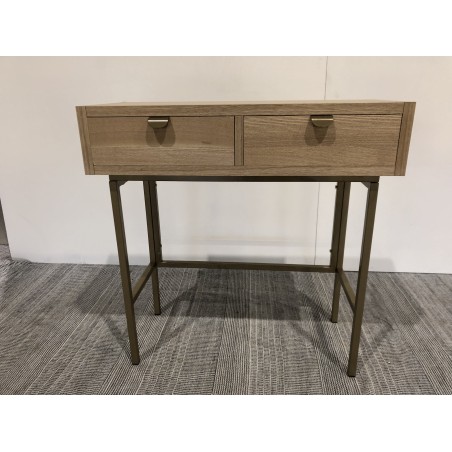 Console en bois pieds métal doré | Seconde main