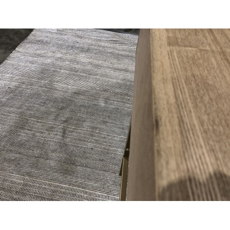 Wooden console table with gold metal legs | Second-hand