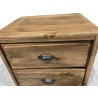 Recycled pine bedside table with 2 drawers | Second-hand Recycled pine bedside table with 2 drawers | Second-hand