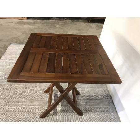 MAEVA Garden Table for 2 People - Teak Wood - 70 x 70 cm