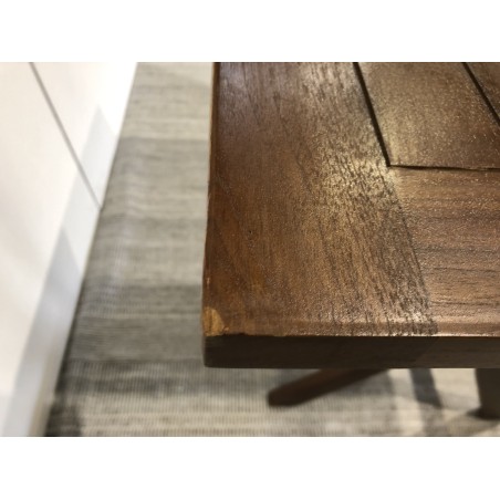 Table de jardin 2 personnes en bois teck huilé