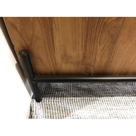 Sideboard with 4 doors and 2 niches in recycled teak wood | Second Hand