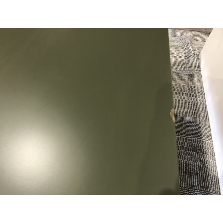 Meuble TV 1 porte, 2 tiroirs et 2 niches en bois vert | Seconde Main