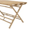 140x70cm folding bamboo dining table | Macabane Furniture