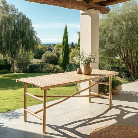 Bamboo dining table 160x80cm | Vital Collection