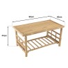 Rectangular bamboo coffee table 90x49cm | Vital Collection