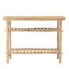 Bamboo console table with 2 shelves, 100x40cm | Vital Collection