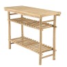 Bamboo console table with 2 shelves, 100x40cm | Vital Collection