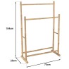 Double bamboo towel rack | Vital Collection