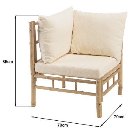 6-seater sofa and 1 bamboo coffee table | Vital Collection