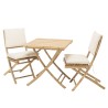 2 chaises et 1 table pliantes en bambou | Collection Vital