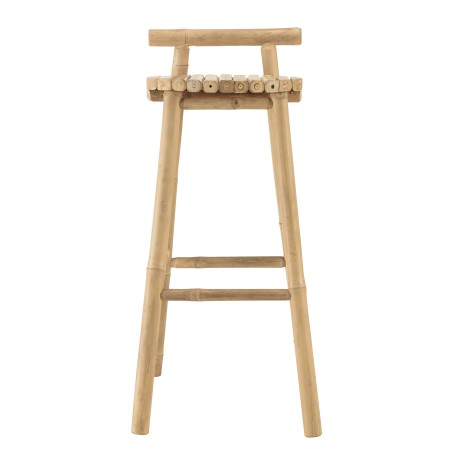 Bar and 2 stools with bamboo backrest | Vital Collection