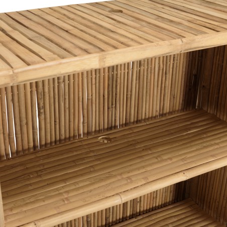 1 bar, 1 parasol et 2 tabourets avec dossier bambou | Collection Vital