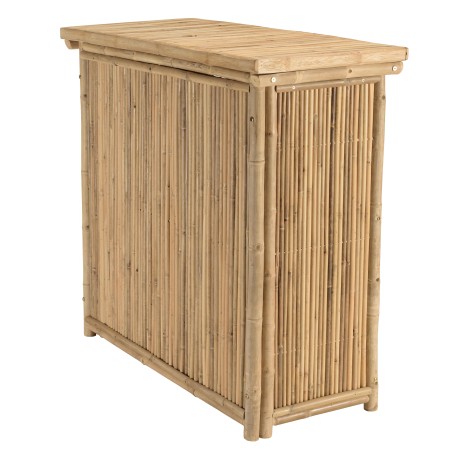 1 bar, 1 parasol et 2 tabourets avec dossier bambou | Collection Vital