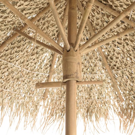 1 bar, 1 parasol et 2 tabourets avec dossier bambou | Collection Vital