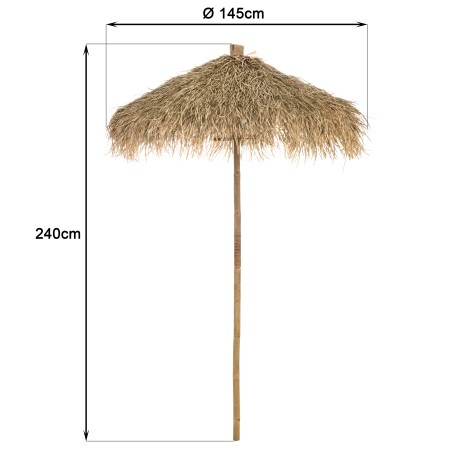 1 bar, 1 parasol and 2 stools with bamboo backrests | Vital Collection