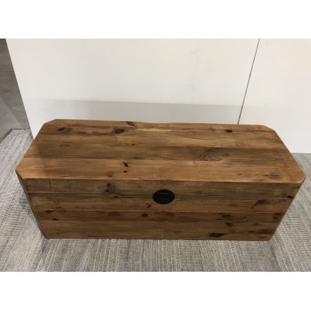 SECONDE MAIN - Coffre rangement marron bois