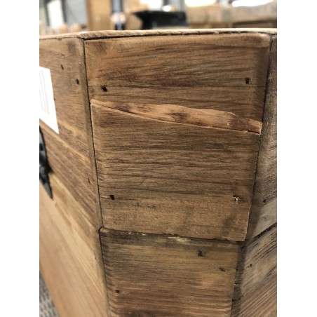SECONDE MAIN - Coffre rangement marron bois