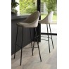 Lot de 2 tabourets de bar velours | SECONDE VIE