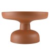 60cm round coffee table in matt brown iron | Hortense