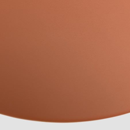 60cm round coffee table in matt brown iron | Hortense