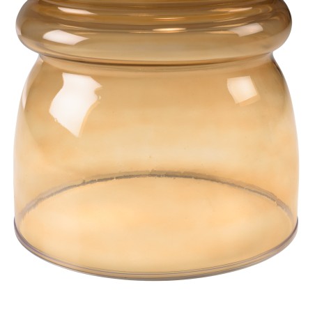 Light brown smoked glass designer side table | Hortense Collection