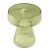 Table d'appoint design en verre transparent couleur vert | Collection Hortense