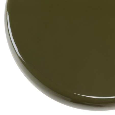 Designer side table in pine green iron | HORTENSE collection