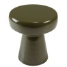 Designer side table in pine green iron | HORTENSE collection