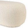 Beige small loop fabric bench | Leopold Collection