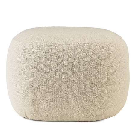 Designer pouffe no. 2 in beige small terry cloth | Leopold Collection