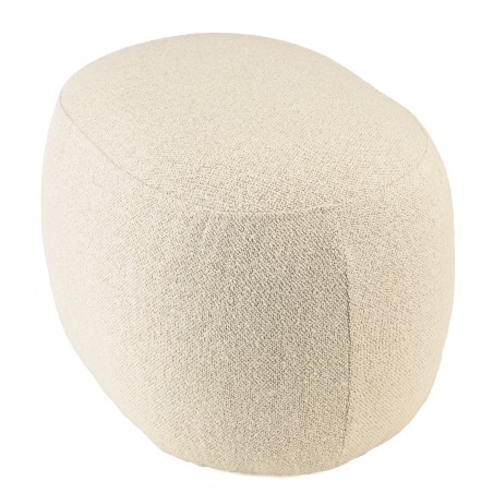 Designer pouffe no. 2 in beige small terry cloth | Leopold Collection