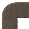 Pouf en tissu petite bouclette taupe foncé | Collection Leopold