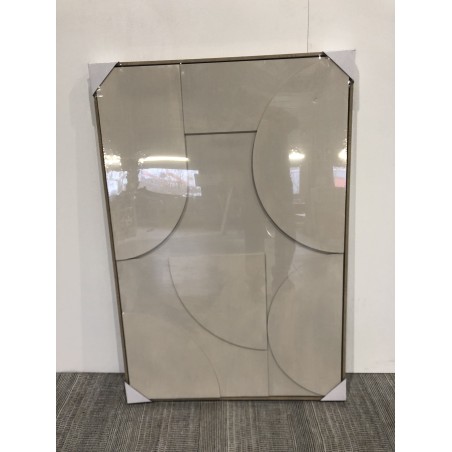 HOMER Wall Decoration 83x123cm - Abstract Beige Shapes in Relief