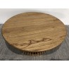 90cm round coffee table in mindi wood  | SECOND-HAND