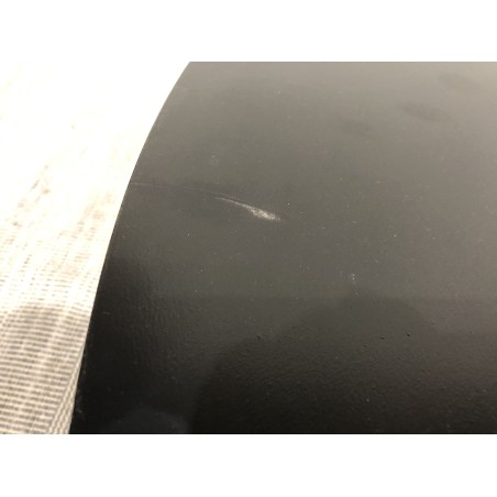 Round coffee table 110x110cm black iron top | Second life