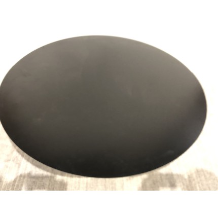 Round coffee table 110x110cm black iron top | Second life