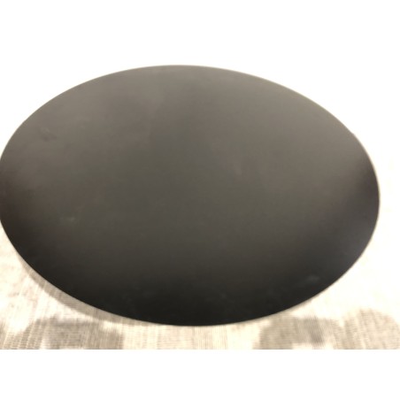 Table basse ronde plateau en fer noir | Seconde Vie