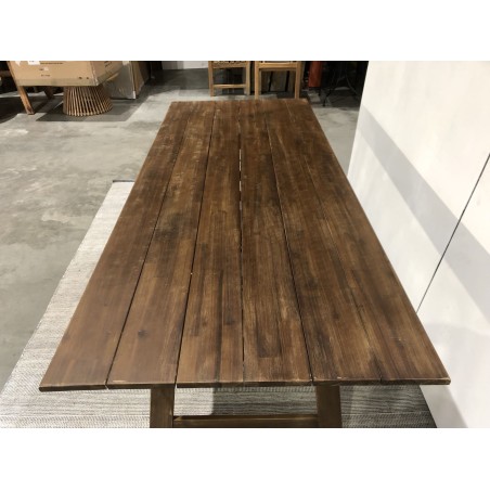 Table rectangulaire pliante 220x90cm acacia | SECONDE MAIN