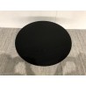 Table basse ronde noire 78x78cm piètement métal | Seconde Main