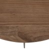 Round coffee table 80x80cm in mindi wood with black metal legs | Romy Collection