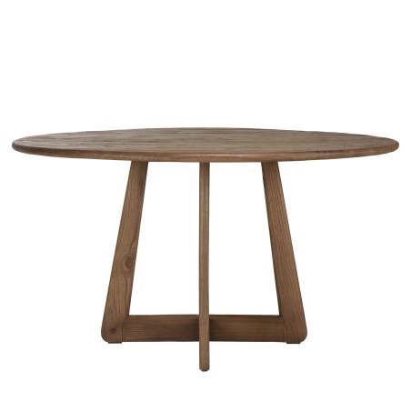 140x140cm round dining table in mindi wood | Romy Collection