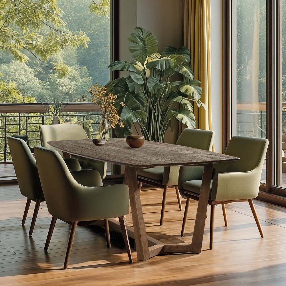 ROMY - Rectangular dining table 200x100cm mindi wood