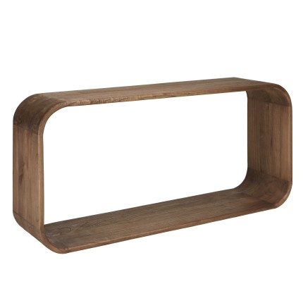 Console design arrondi en bois de mindi | Collection Romy | Macabane