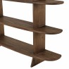 Linear bookcase with 5 shelves in mindi wood | Romy | Macabane