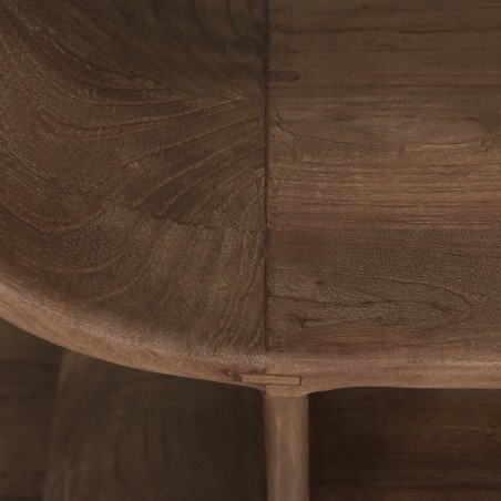 Symmetrical bookcase in mindi wood | Romy Collection | Macabane