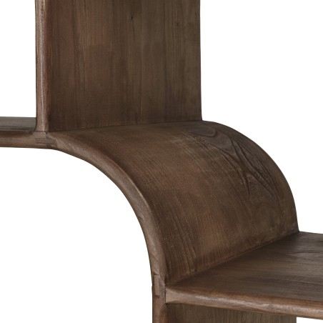 Bibliothèque symétrique en bois de mindi | Collection Romy | Macabane